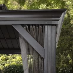 Tonnelle De Jardin Messina 363x598cm En Aluminium Thermolaqué Anthracite – SOJAG 13 Tonnelle De Jardin Messina 363x598cm En Aluminium Thermolaqué Anthracite – SOJAG -Jardin Abris Magasin tonnelle de jardin messina 363x598cm en aluminium thermolaque anthracite sojag 5