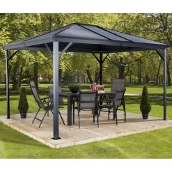 Tonnelle De Jardin Ventura 296x296cm En Aluminium Thermolaqué – SOJAG