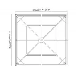 Tonnelle De Jardin Ventura 296x296cm En Aluminium Thermolaqué – SOJAG -Jardin Abris Magasin tonnelle de jardin ventura 296x296cm en aluminium thermolaque sojag 4