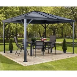 Tonnelle De Jardin Ventura 296x423cm En Aluminium Thermolaqué – SOJAG -Jardin Abris Magasin tonnelle de jardin ventura 296x423cm en aluminium thermolaque sojag 3