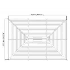 Tonnelle De Jardin Ventura 296x423cm En Aluminium Thermolaqué – SOJAG -Jardin Abris Magasin tonnelle de jardin ventura 296x423cm en aluminium thermolaque sojag 4