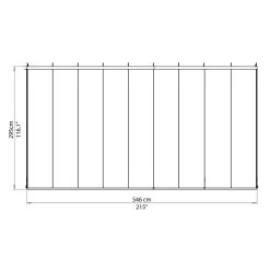 Véranda 300x546cm En Alu Blanc Et Polycarbonate 8mm Sanremo - Palram - Canopia -Jardin Abris Magasin veranda 300x546cm en alu blanc et polycarbonate 8mm sanremo palram 2