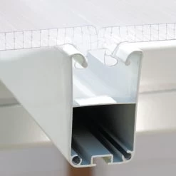 Véranda 300x546cm En Alu Blanc Et Polycarbonate 8mm Sanremo - Palram - Canopia -Jardin Abris Magasin veranda 300x546cm en alu blanc et polycarbonate 8mm sanremo palram 3