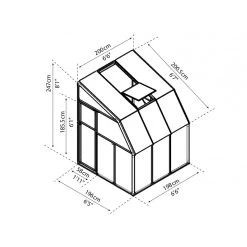 Véranda En PVC Et Polycarbonate Transparent 200x200cm Sun Room - Canopia By Palram 12 Véranda En PVC Et Polycarbonate Transparent 200x200cm Sun Room - Canopia By Palram -Jardin Abris Magasin veranda en pvc et polycarbonate transparent 200x200cm sun room rion 4