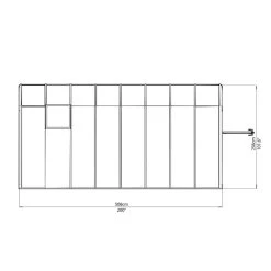 Véranda En PVC Et Polycarbonate Transparent 258x508cm Sun Room - Canopia By Palram -Jardin Abris Magasin veranda en pvc et polycarbonate transparent 258x508cm sun room rion 5