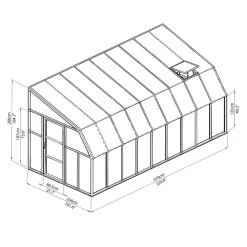 Véranda En PVC Et Polycarbonate Transparent 258x570cm Sun Room - Canopia By Palram 12 Véranda En PVC Et Polycarbonate Transparent 258x570cm Sun Room - Canopia By Palram -Jardin Abris Magasin veranda en pvc et polycarbonate transparent 258x570cm sun room rion 4