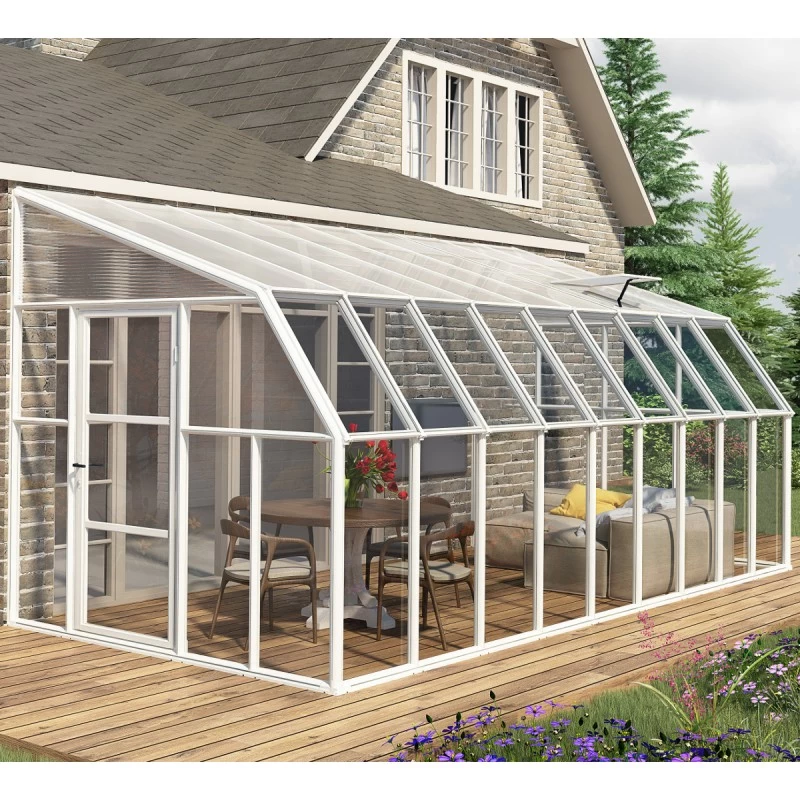 Véranda En PVC Et Polycarbonate Transparent 258x570cm Sun Room - Canopia By Palram 3 Véranda En PVC Et Polycarbonate Transparent 258x570cm Sun Room - Canopia By Palram