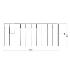Véranda En PVC Et Polycarbonate Transparent 258x632cm Sun Room - Canopia By Palram 13 Véranda En PVC Et Polycarbonate Transparent 258x632cm Sun Room - Canopia By Palram -Jardin Abris Magasin veranda en pvc et polycarbonate transparent 258x632cm sun room rion 5
