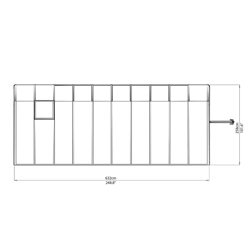 Véranda En PVC Et Polycarbonate Transparent 258x632cm Sun Room - Canopia By Palram 8 Véranda En PVC Et Polycarbonate Transparent 258x632cm Sun Room - Canopia By Palram – Image 6