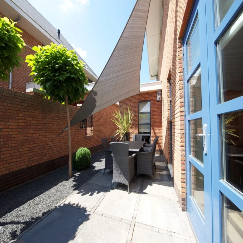 Voile D'ombrage Triangle 90° Coolfit 400x400x570cm Anthracite - NESLING 3 Voile D'ombrage Triangle 90° Coolfit 400x400x570cm Anthracite - NESLING